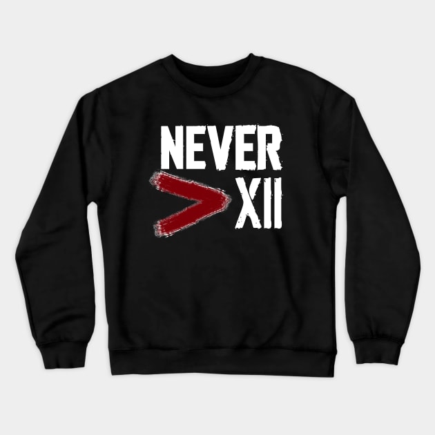 Never More Than 12 Crewneck Sweatshirt by HoustonProductions1